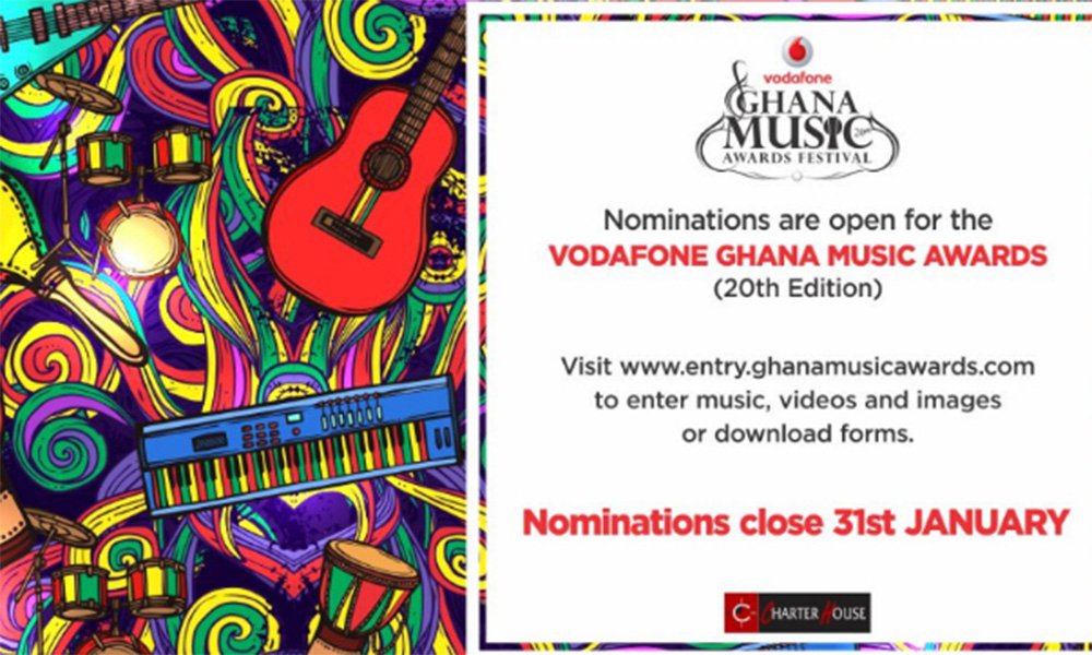 Nominations open for 2019 Vodafone Ghana Music Awards